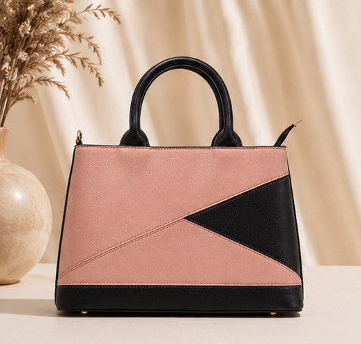 Blush Noir Luxe Handbag