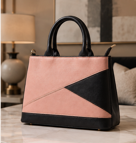 Blush Noir Luxe Handbag