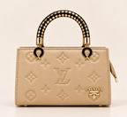 Aurelia Luxe Handbag – Champagne Beige