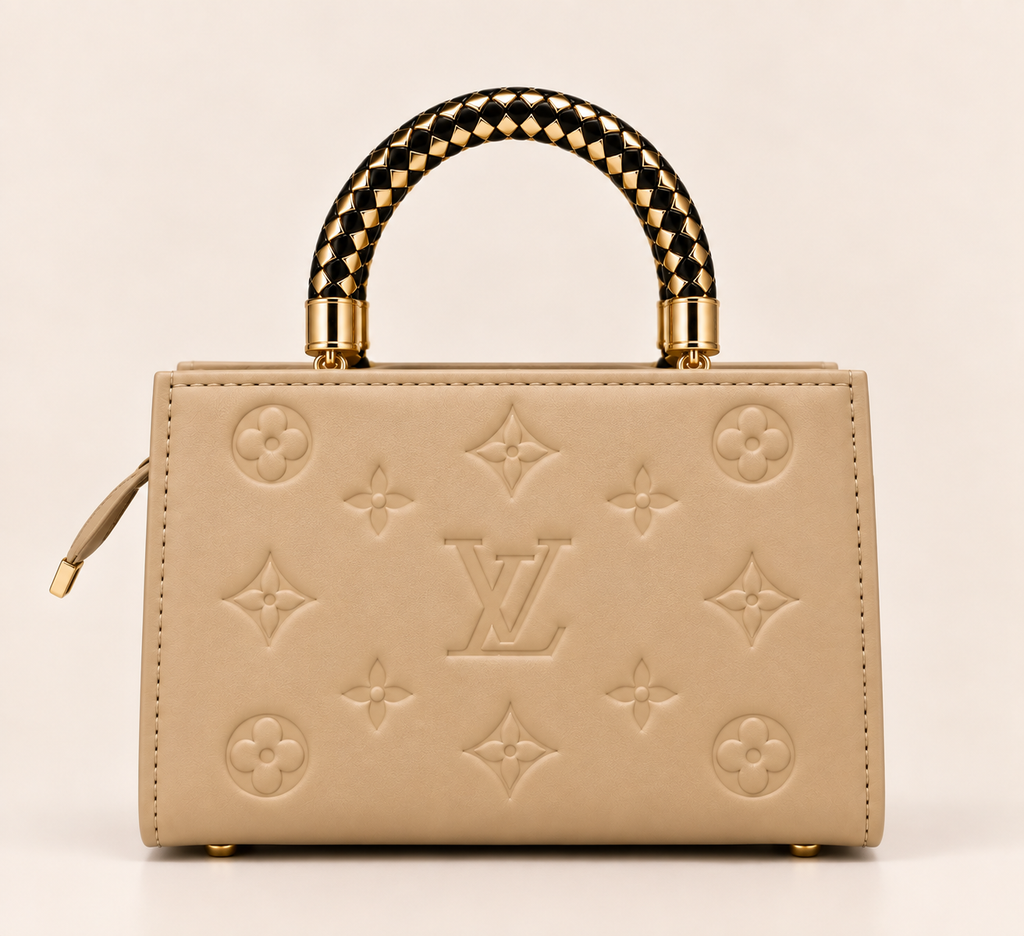 Aurelia Luxe Handbag – Champagne Beige