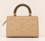 Aurelia Luxe Handbag – Champagne Beige