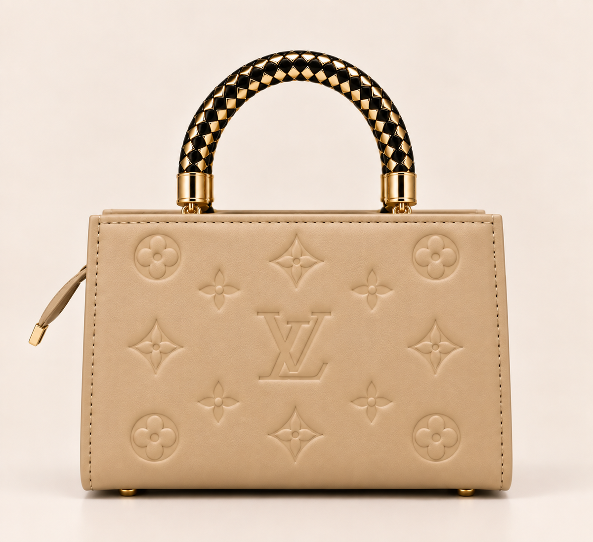 Aurelia Luxe Handbag – Champagne Beige