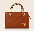 Aurelia Luxe Handbag – Cognac Brown