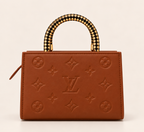 Aurelia Luxe Handbag – Cognac Brown