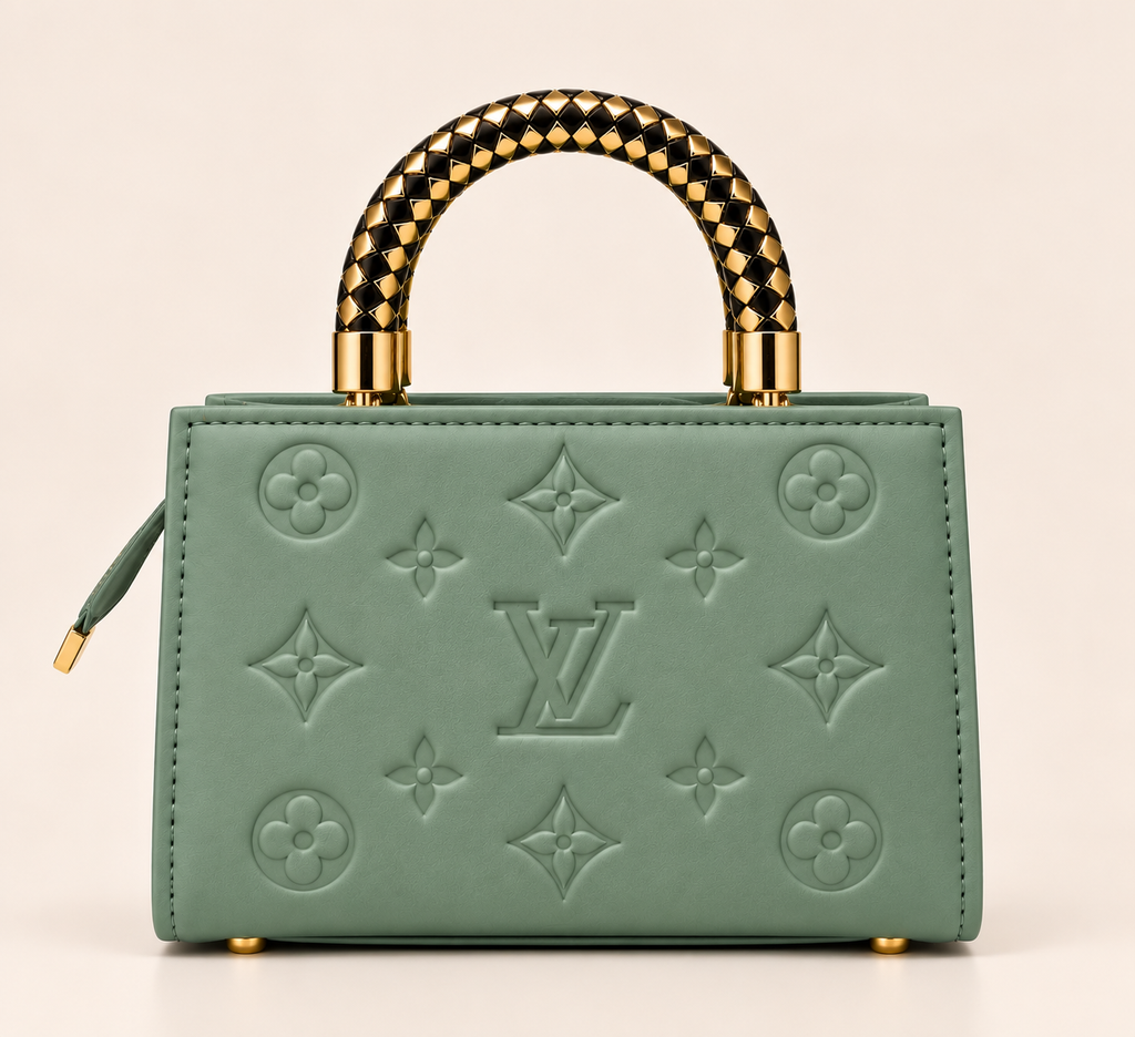 Aurelia Luxe Handbag – Sage Green