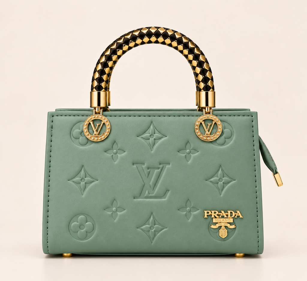 Aurelia Luxe Handbag – Sage Green