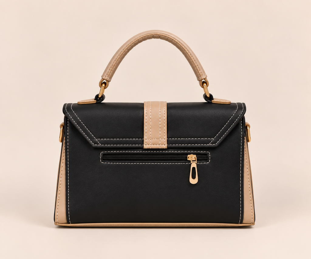 Avelora Black & Cream Handbag