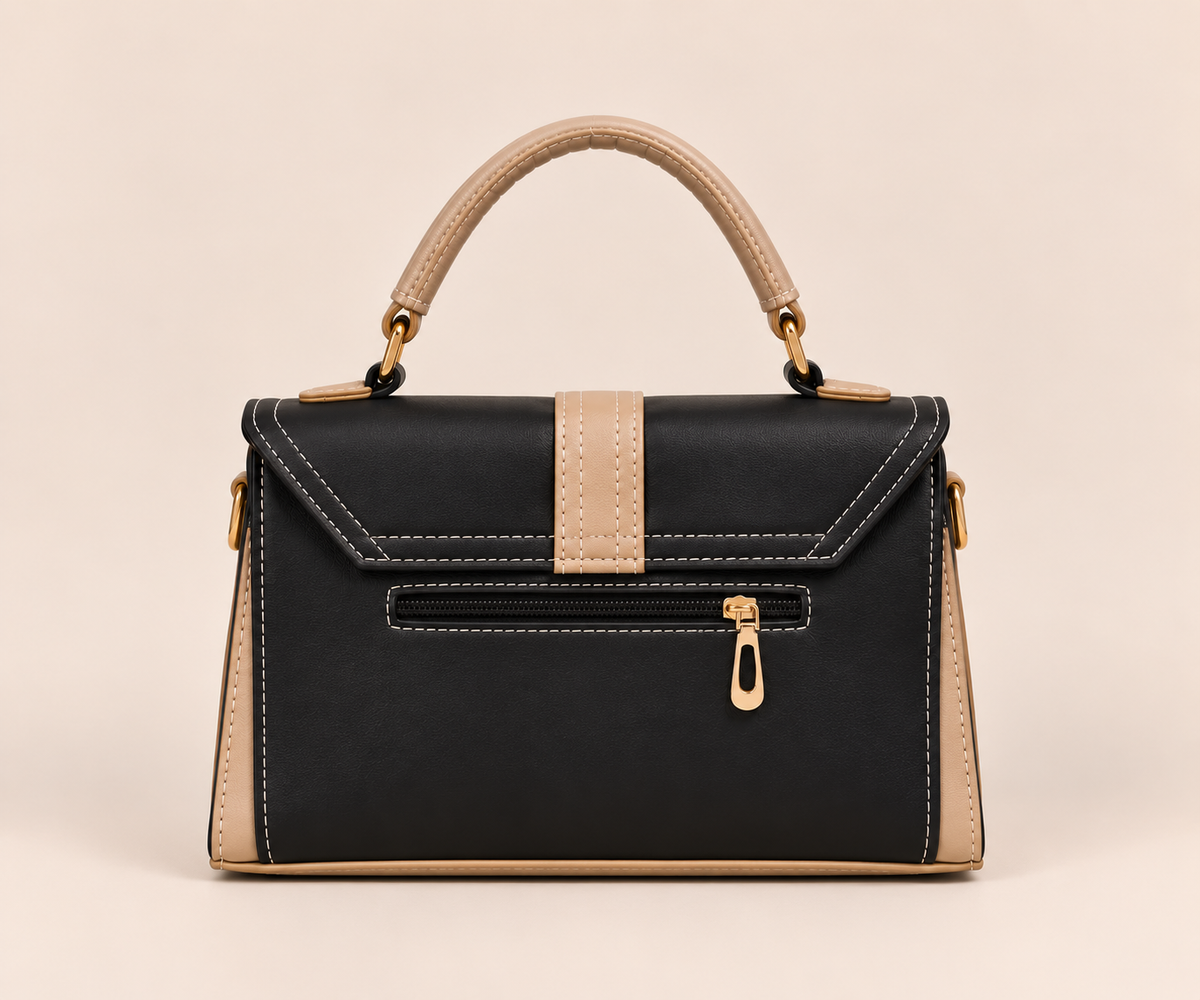 Avelora Black & Cream Handbag