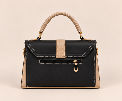 Avelora Black & Cream Handbag