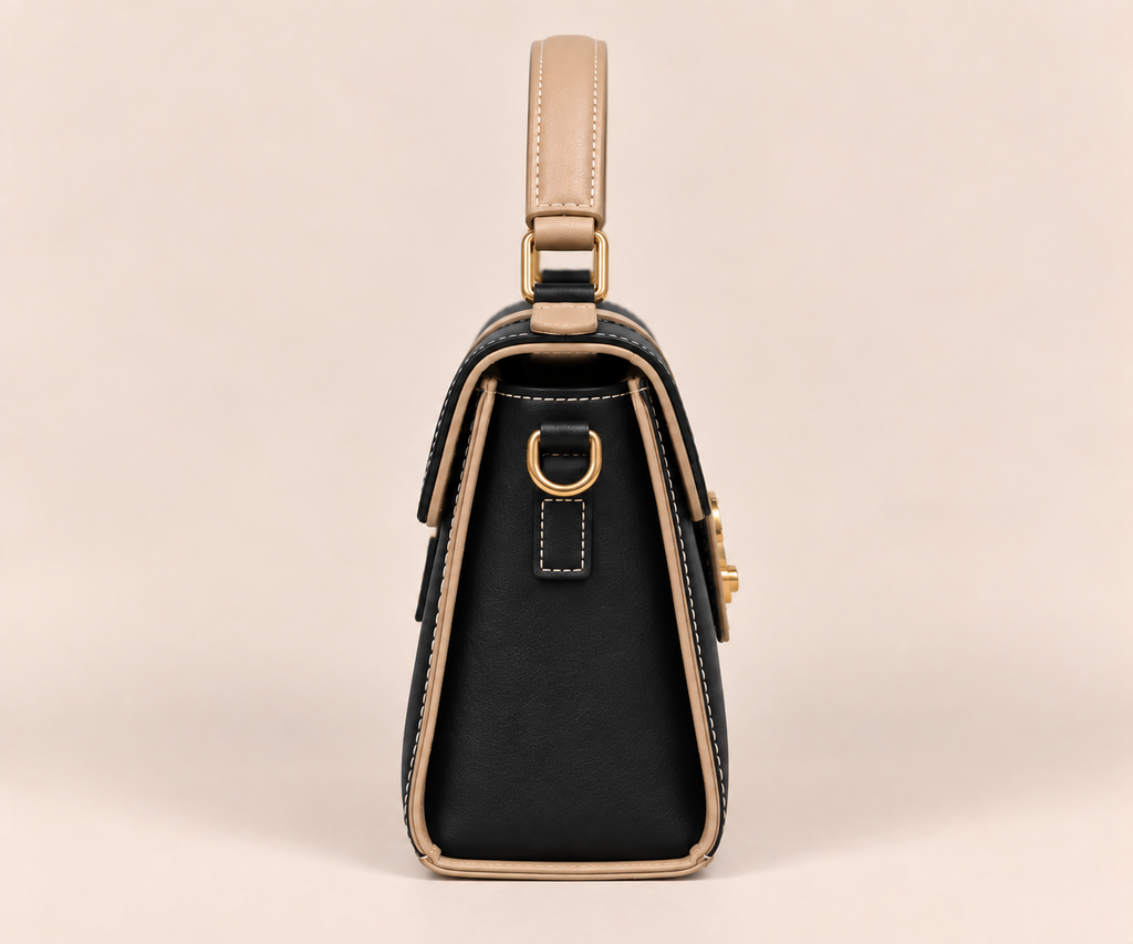Avelora Black & Cream Handbag