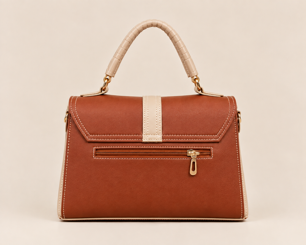 Avelora Brown & Cream Handbag