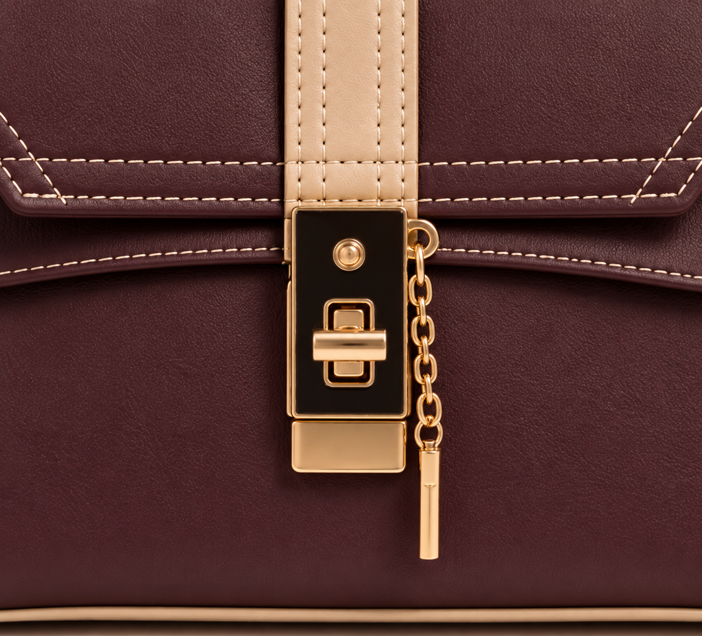 Avelora Chocolate & Cream Handbag