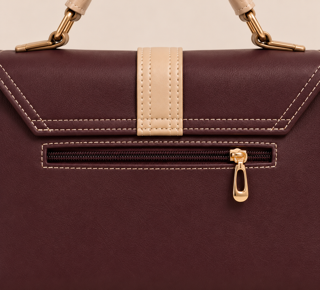 Avelora Chocolate & Cream Handbag