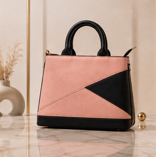 Blush Noir Luxe Handbag