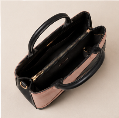 Blush Noir Luxe Handbag