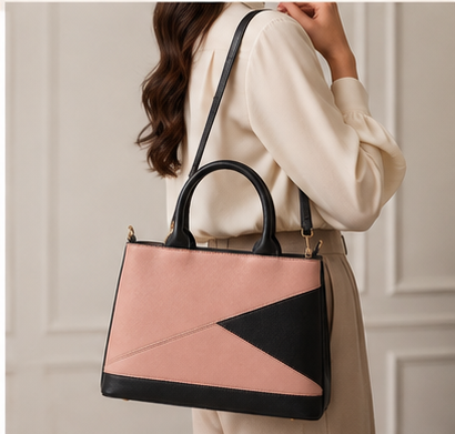 Blush Noir Luxe Handbag