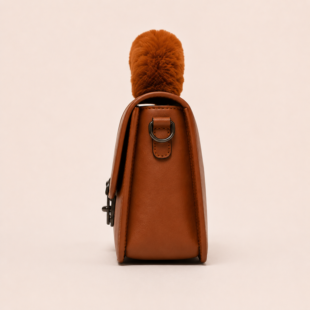 Caramel Bloom Handbag