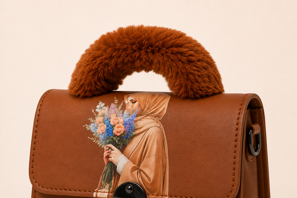 Caramel Bloom Handbag
