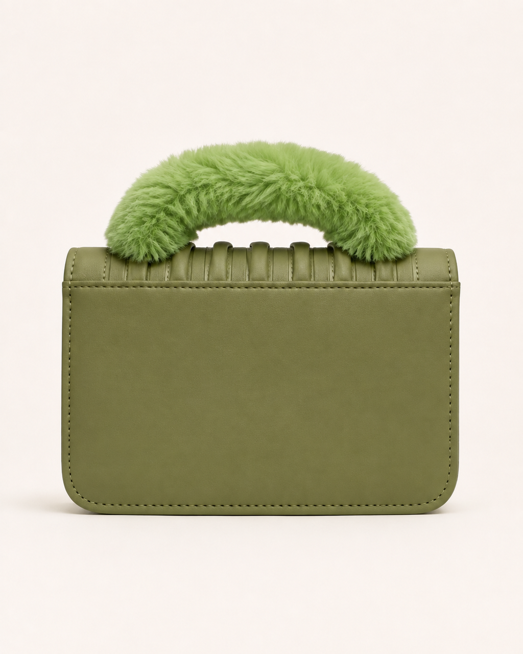 Elara Luxe Shoulder Bag – Olive Green