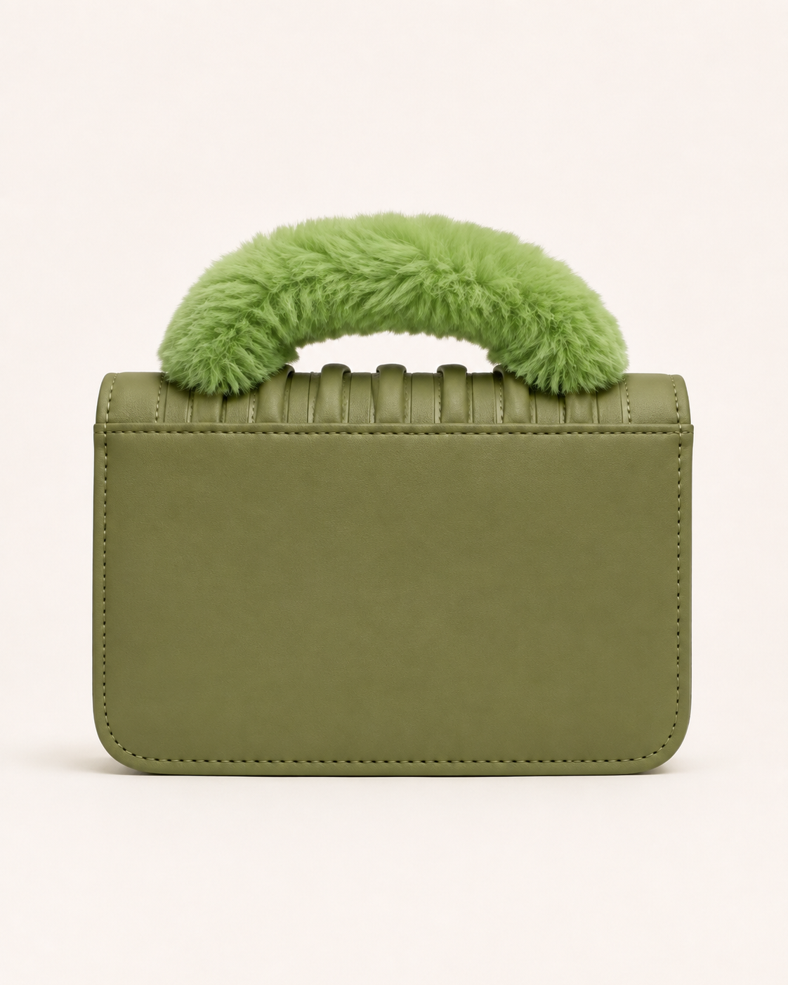 Elara Luxe Shoulder Bag – Olive Green
