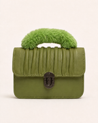 Elara Luxe Shoulder Bag – Olive Green