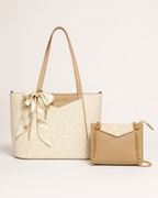 Ivory Charm 2-Piece Handbag Set