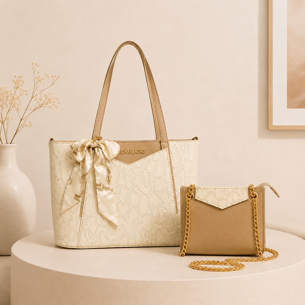 Ivory Charm 2-Piece Handbag Set