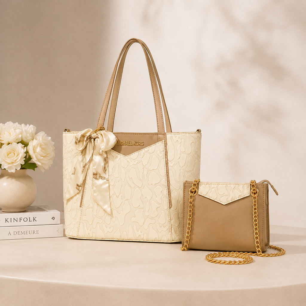 Ivory Charm 2-Piece Handbag Set