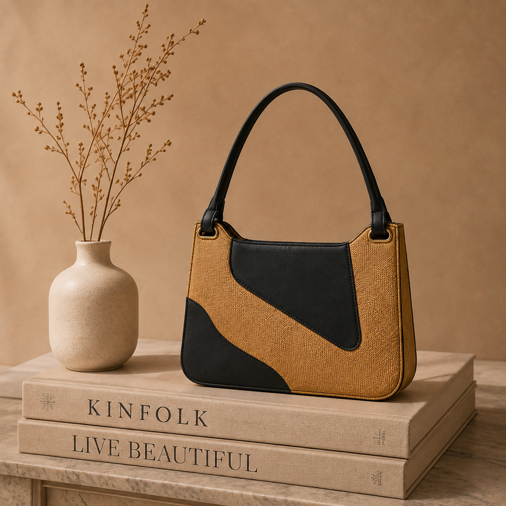 Luna Contrast Shoulder Bag