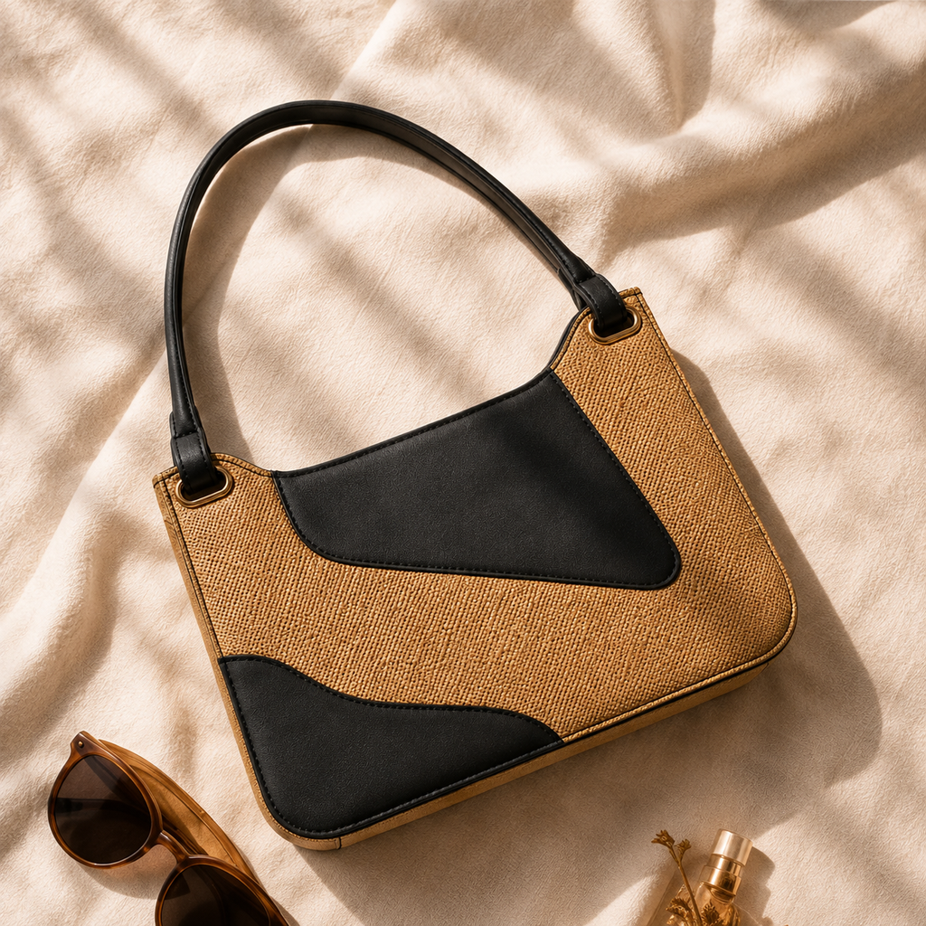 Luna Contrast Shoulder Bag