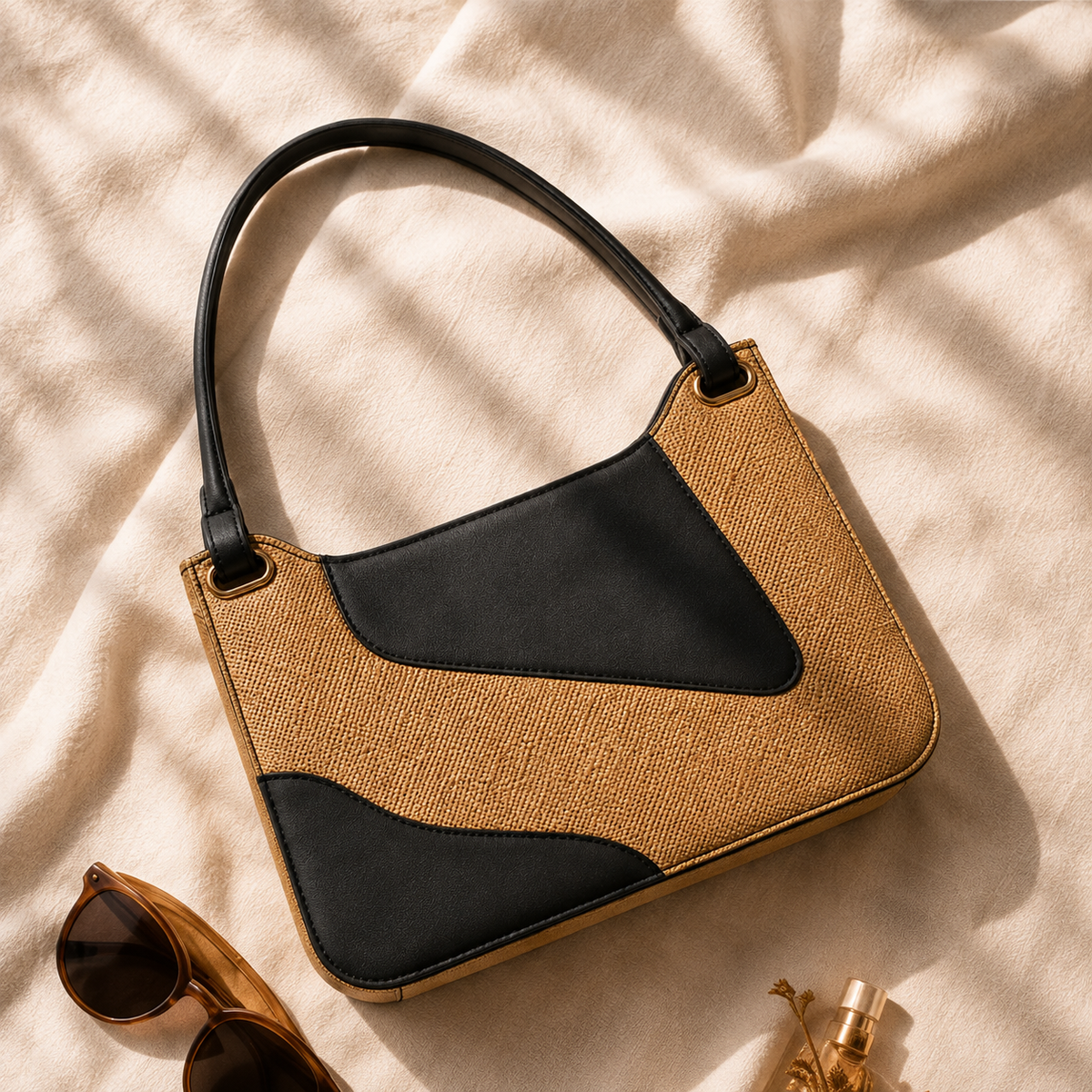 Luna Contrast Shoulder Bag