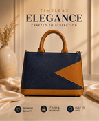 Noir Camel Luxe Handbag