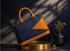 Noir Camel Luxe Handbag