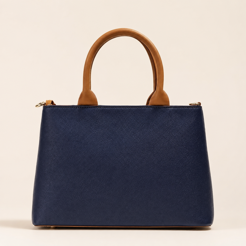 Noir Camel Luxe Handbag