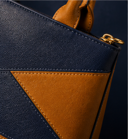 Noir Camel Luxe Handbag