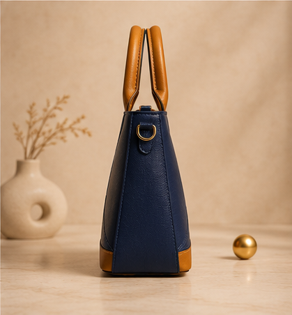 Noir Camel Luxe Handbag