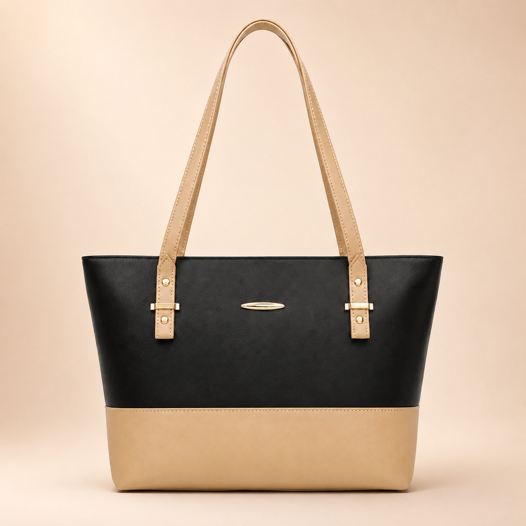 Noir Luxe 3-Piece Handbag Set