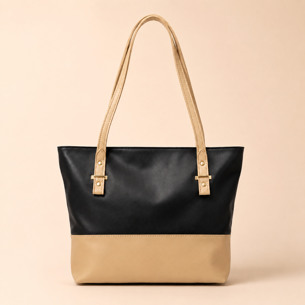 Noir Luxe 3-Piece Handbag Set