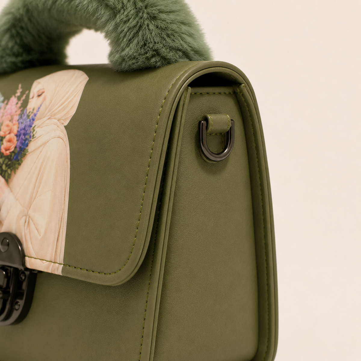 Olive Bloom Handbag