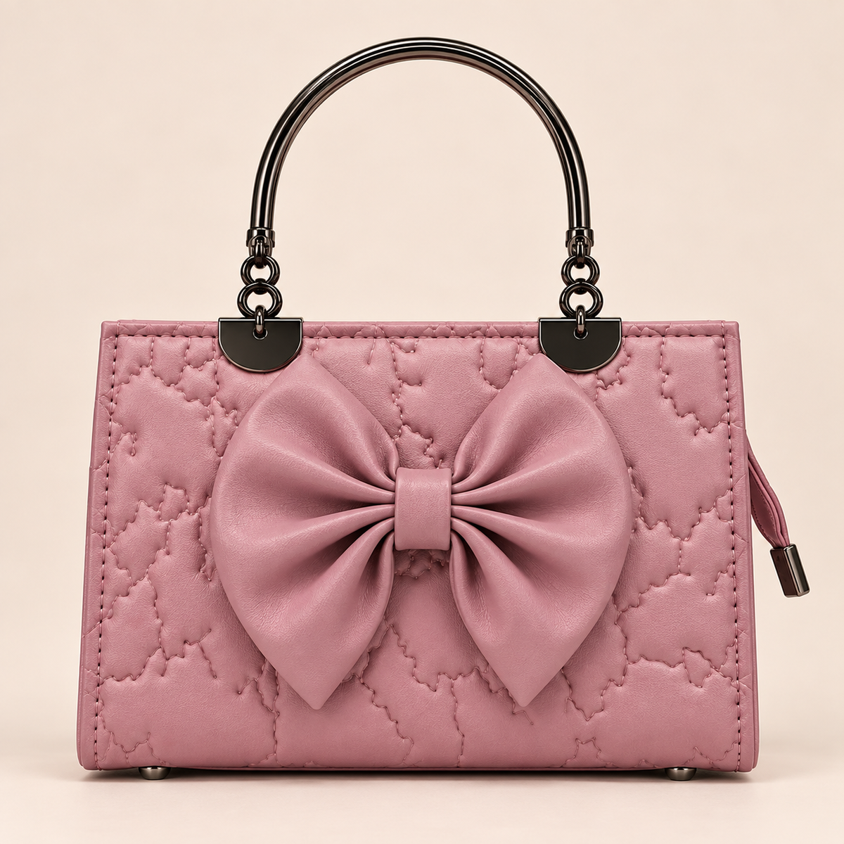 Roselle Bow Handbag – Pink