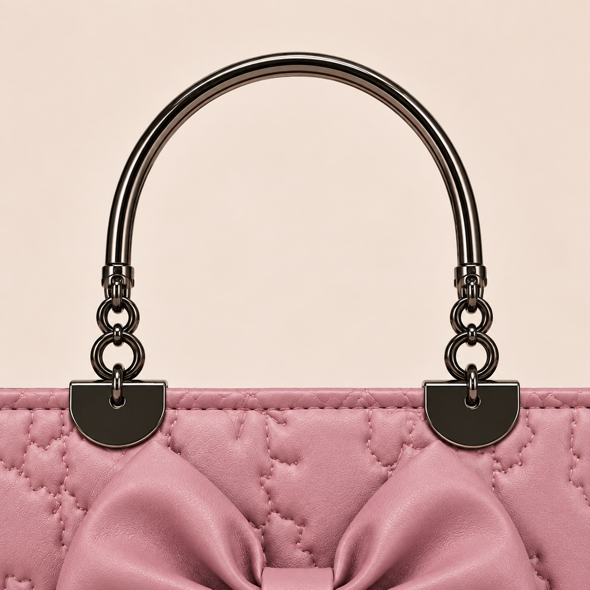 Roselle Bow Handbag – Pink