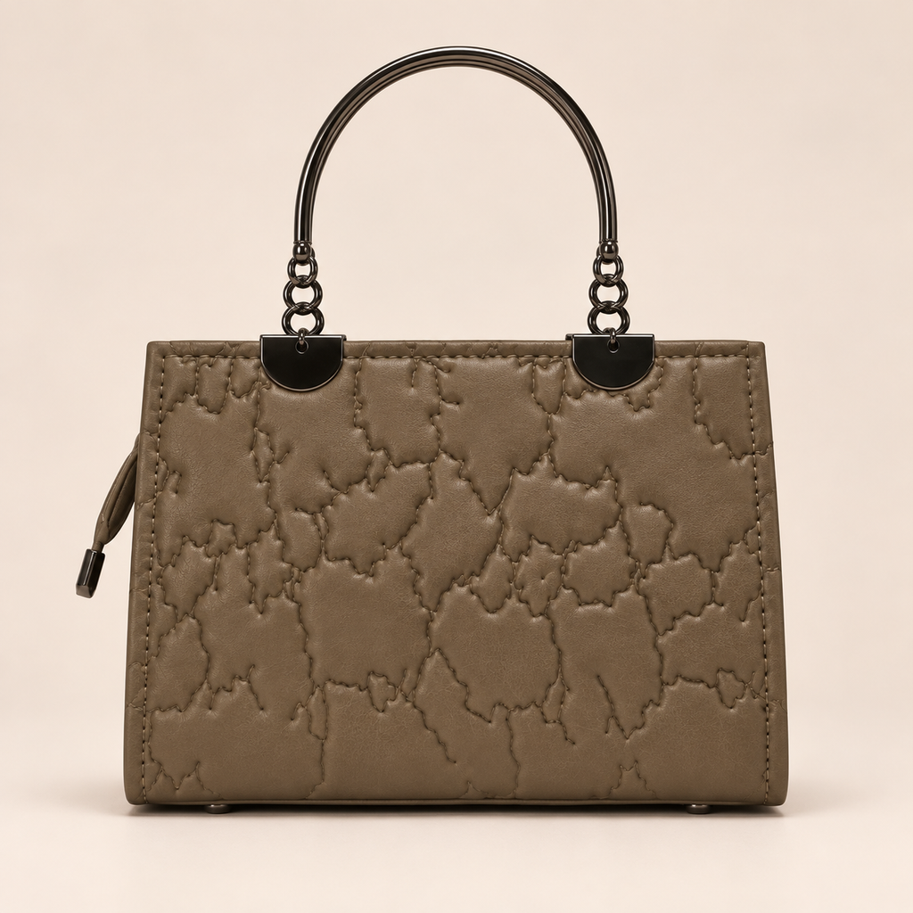 Roselle Bow Handbag – Taupe