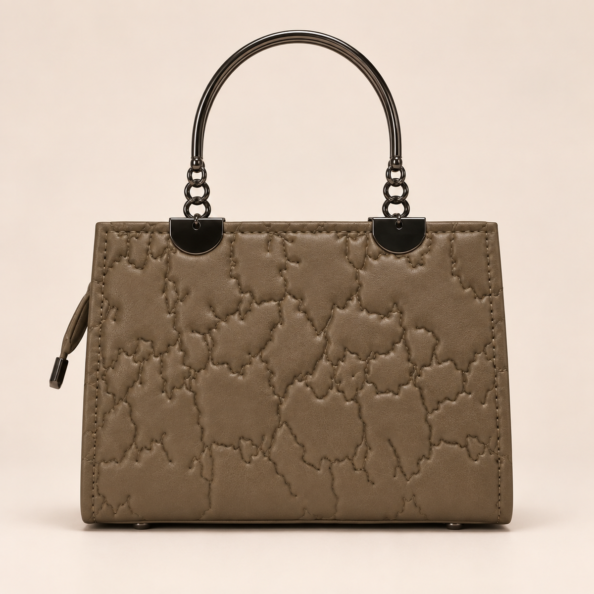 Roselle Bow Handbag – Taupe